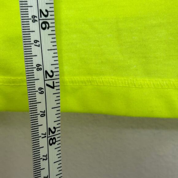 Danskin Now Dri More Neon Yellow Semi Fitted Tee XXL - Picture 4 of 8